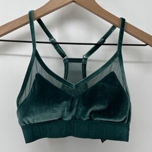 Victorias Secret PINK Ultimate Lightly Lined Racerback Sports Bra Green Women XS